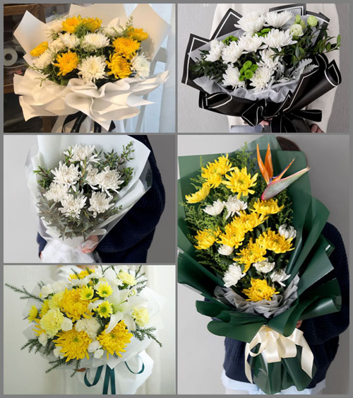 贵州六盘水盘县石桥镇西冲村白事花束代送